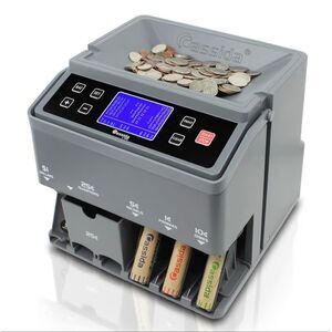 Cassida C300 Professional USD Coin Counter Sorter & Wrapper 300 Coins/Min